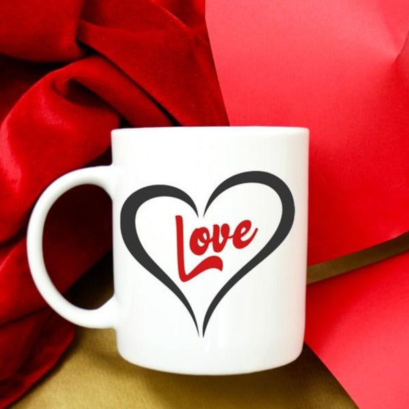 Coffee Mug-  Faith/Motivational-  Love Heart